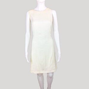 Byblos White Sleeveless Aline Vintage Dress